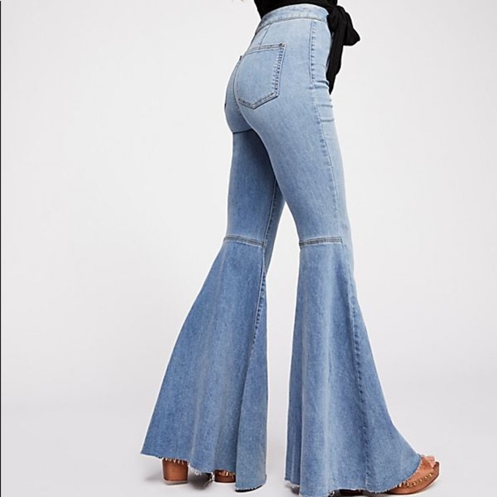Free People Just Float on Flare Jeans